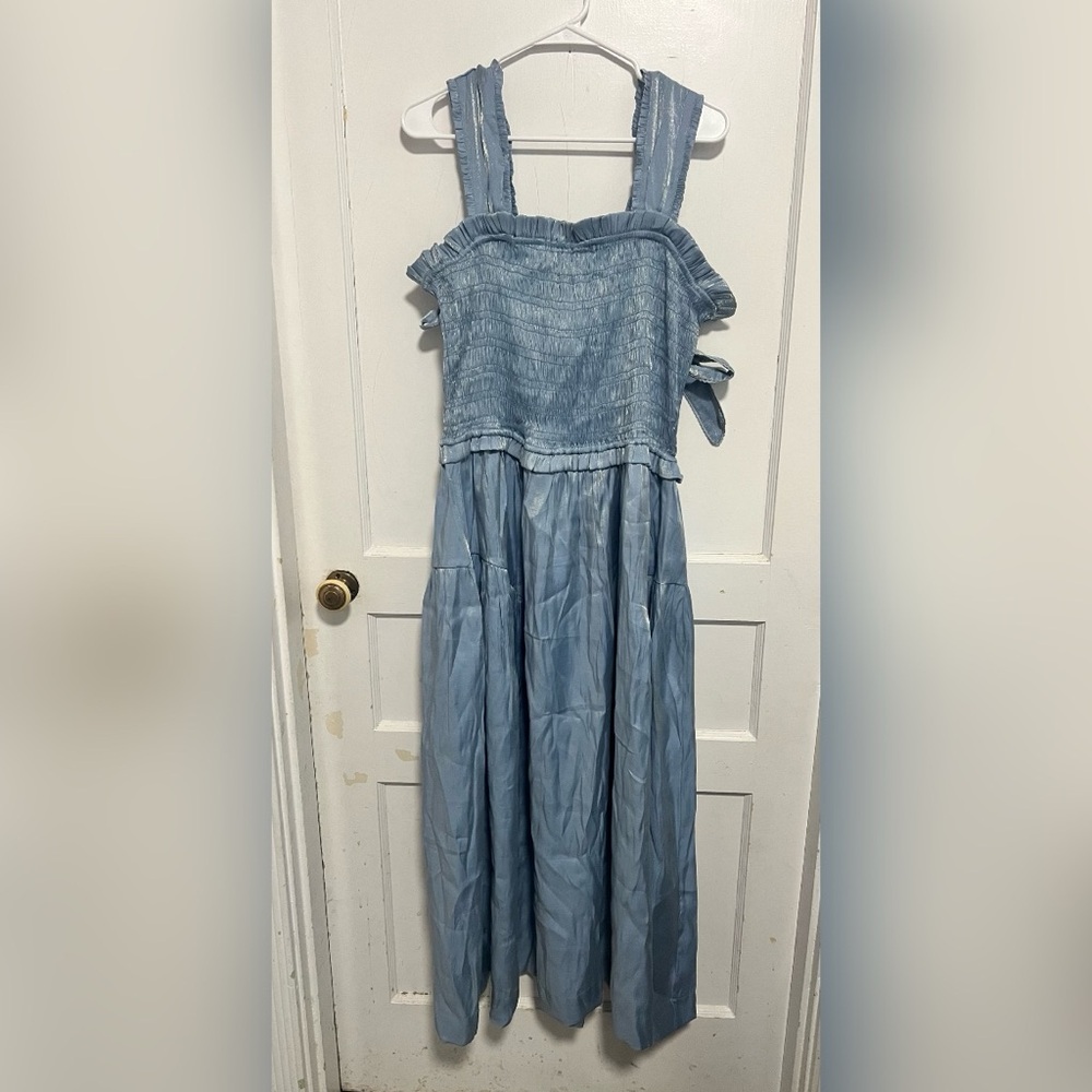 Damson Madder Violet Maxi
Dress Blue Glass Satin NEW W TAG Size US 14 - Picture 2 of 8